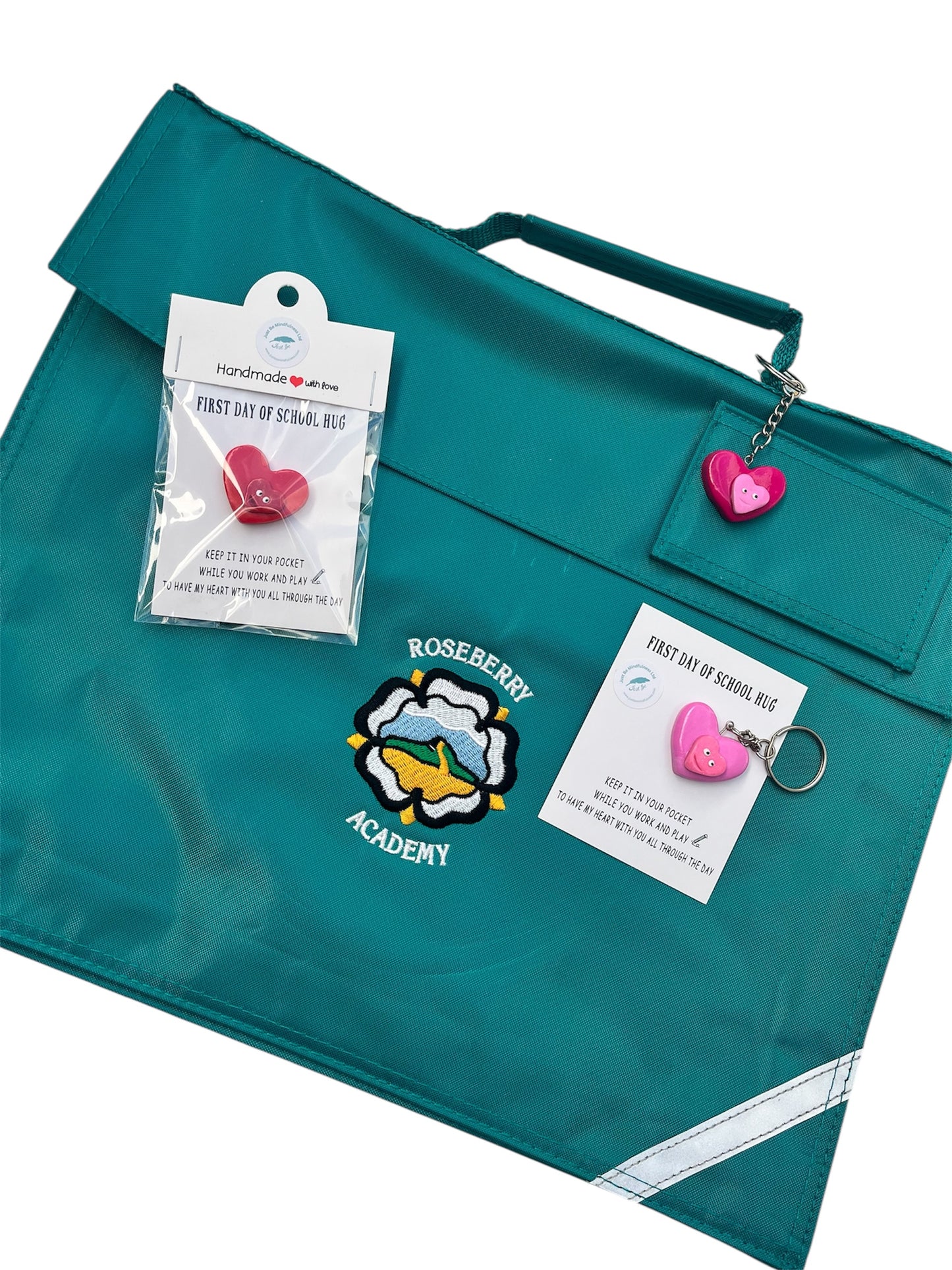 First day of school hug or keyring