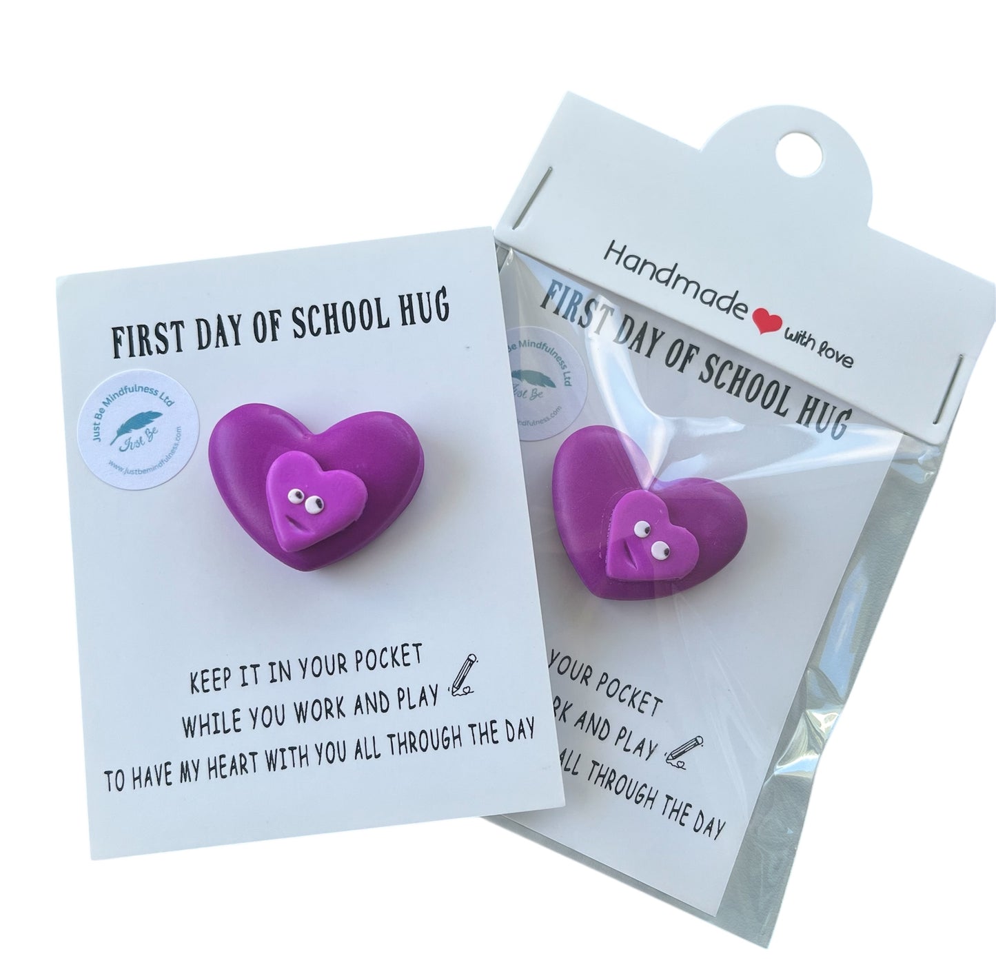 First day of school hug or keyring