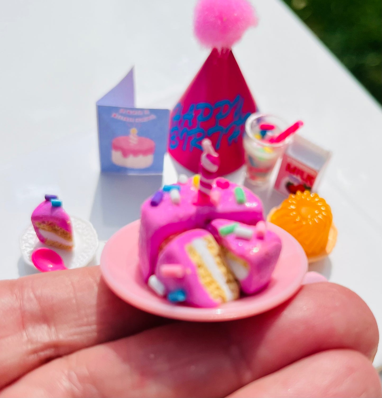Mindful Miniatures - Celebration collection - birthday (scale 1:12 dolls house miniature food)