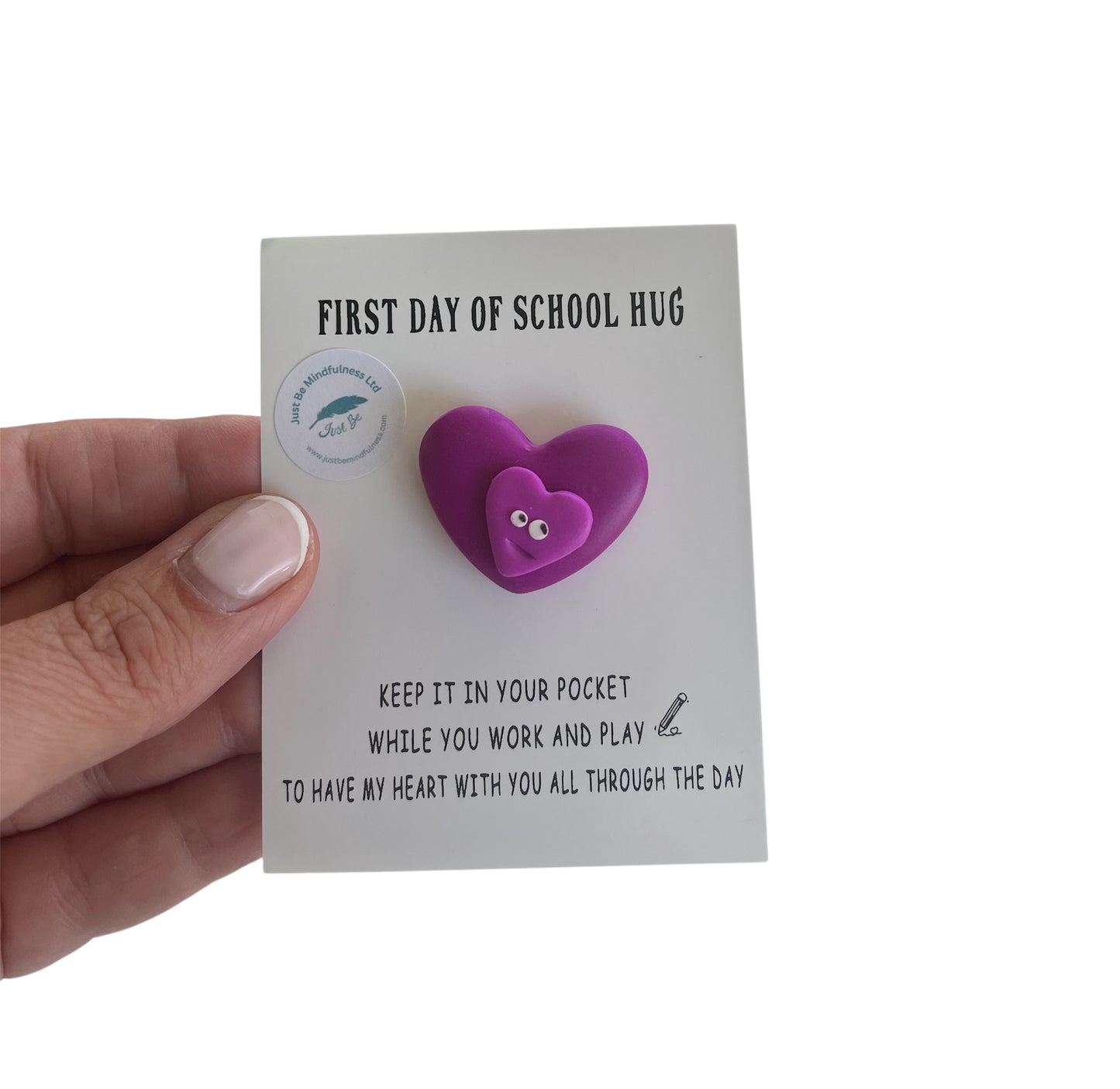 First day of school hug or keyring