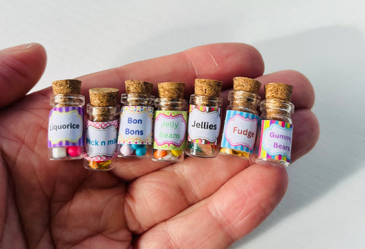 Miniature Sweet shop - handmade, traditional sweets in a jar.