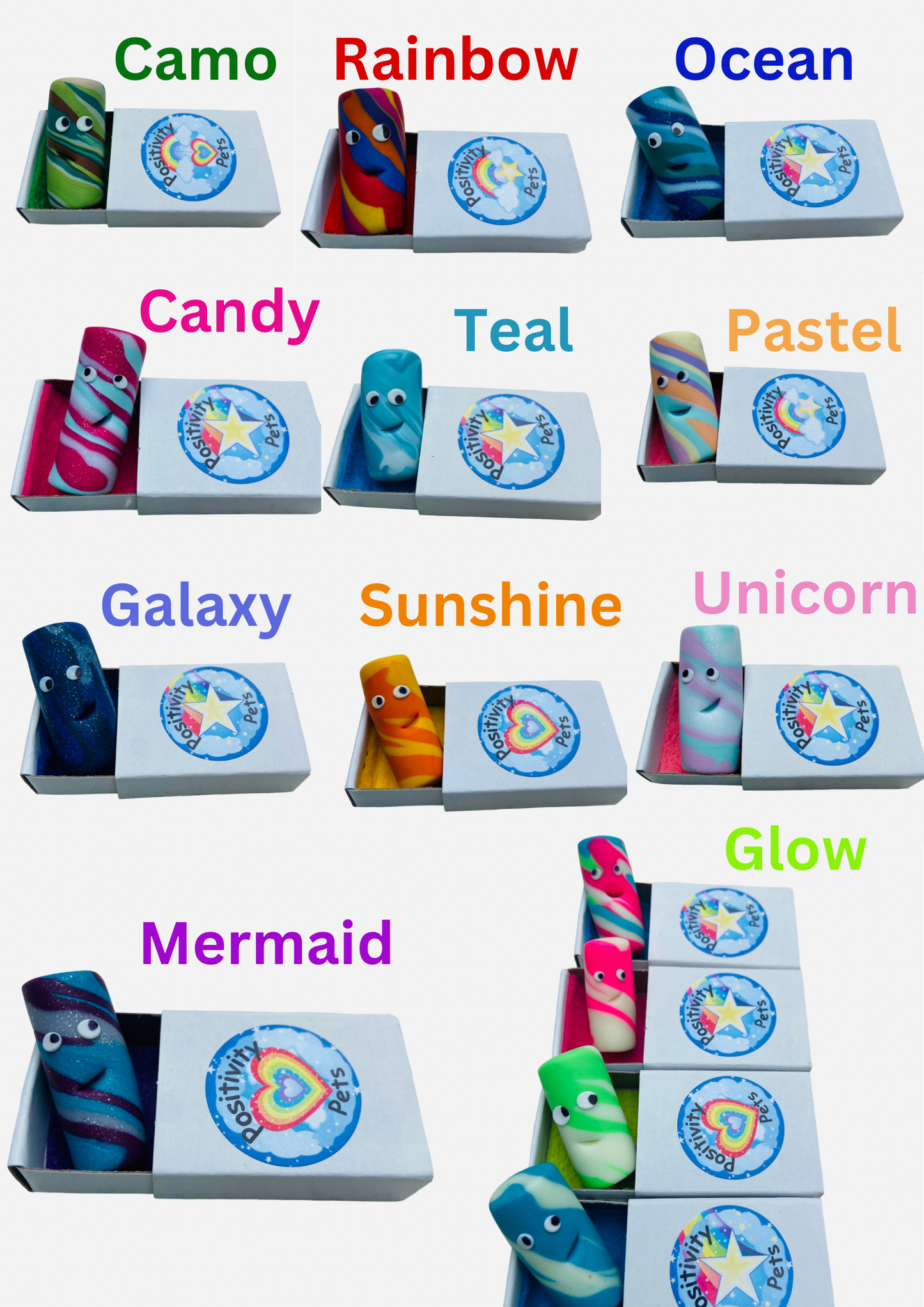 Positivity Pet - Pocket Pal & sensory stone set