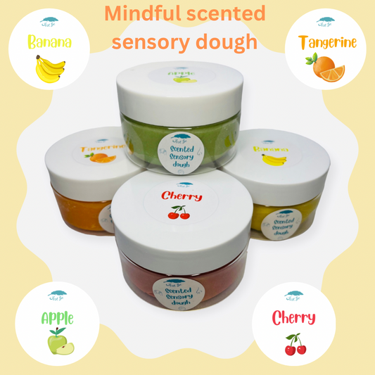 Mindful scented sensory dough - Fruit Bowl. Therapy dough