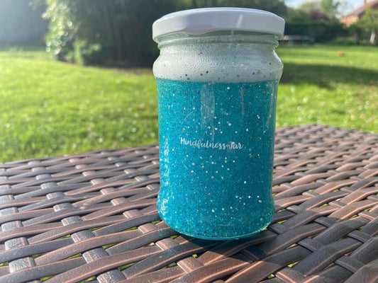 Mindfulness calm glitter jar
